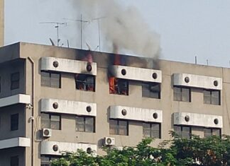 BREAKING: Fire Guts Section of Head of Service Building in Abuja