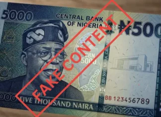 CBN dismisses viral N5,000 note featuring Tinubu as fake