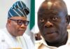 Akpabio, Oshiomhole Clash in Senate Over New Rules Limiting Leadership Eligibility
