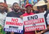 Falana Family, Group Lead Democracy Day Protest Over Insecurity, Hardship in Lagos