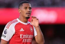 Big Blow For Arsenal As Saliba Suffers Extended Injury Layoff